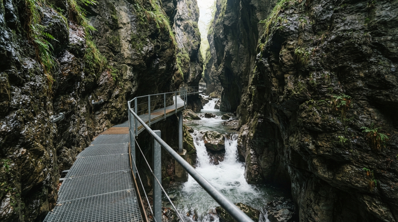 La passerella dell’Orrido di Bellano