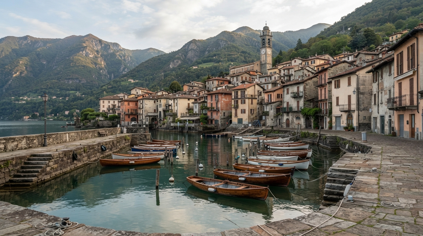 Il porticciolo di pietra di Torno