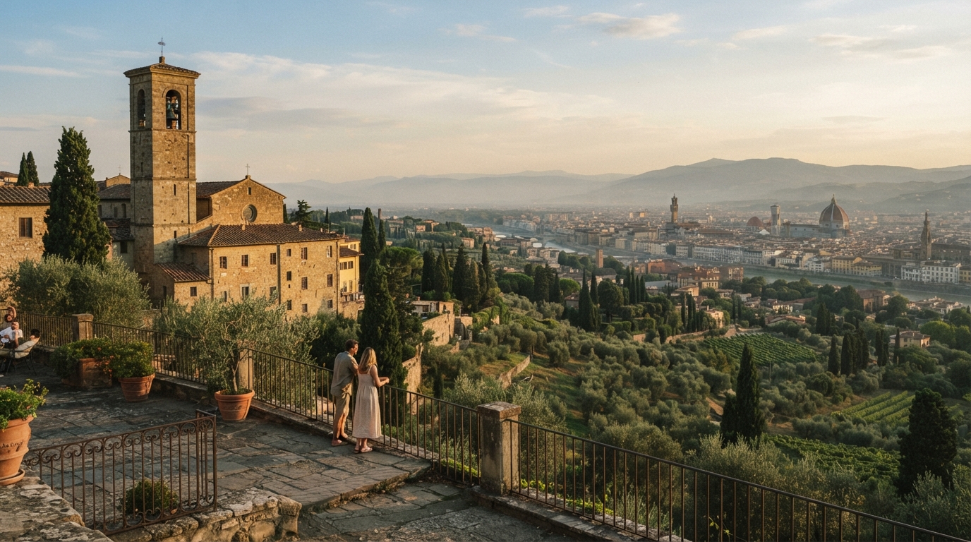 Fiesole sopra la valle dell’Arno