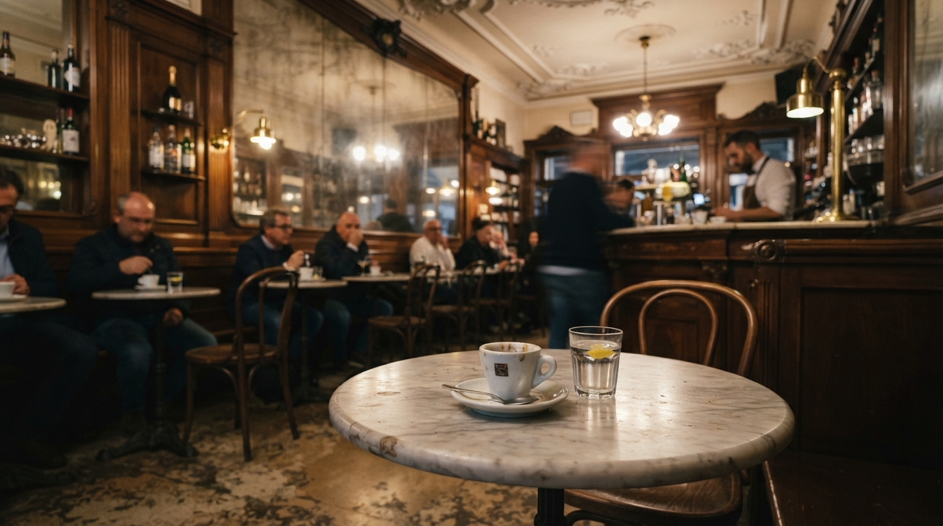 Interno di un caffè storico torinese