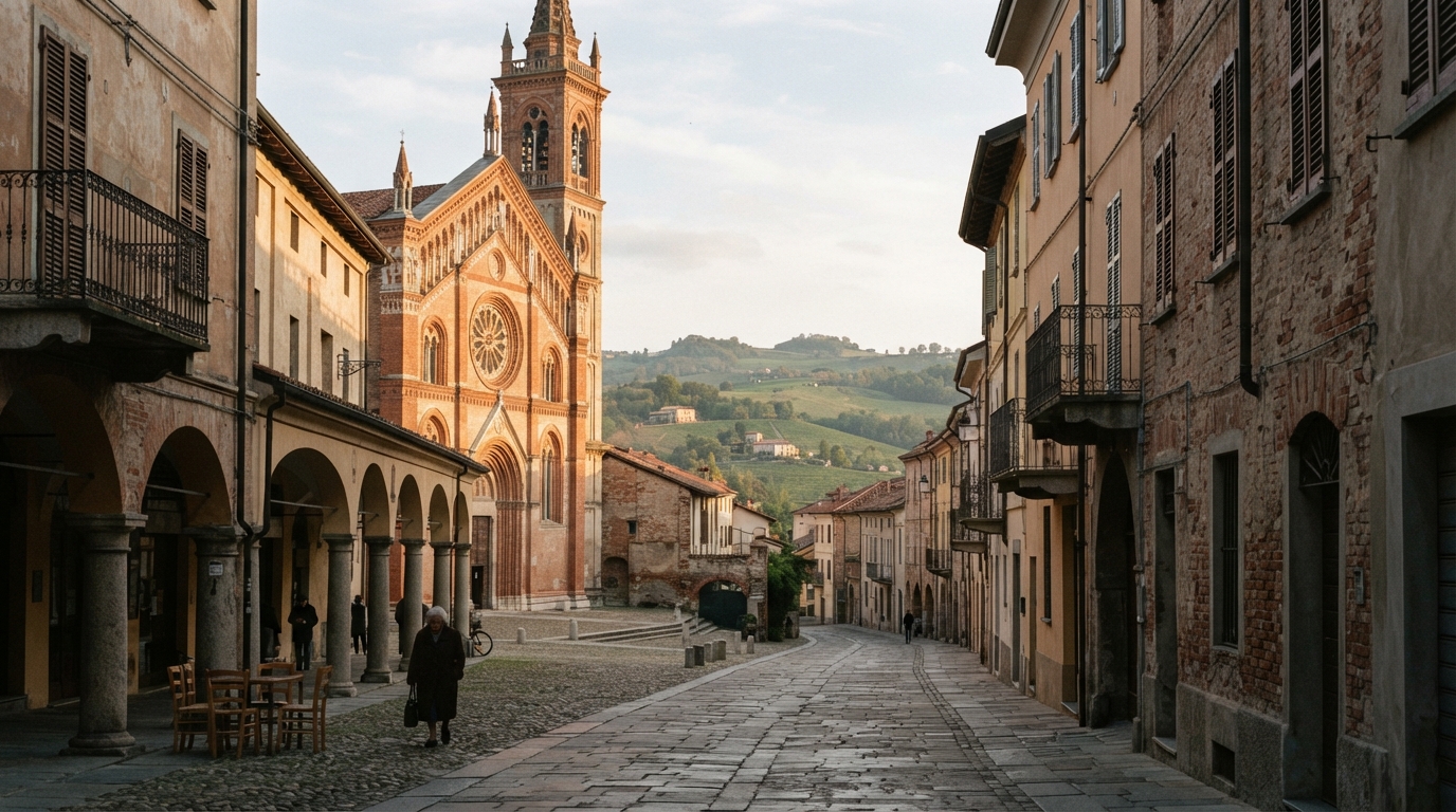 Strada del centro storico di Chieri
