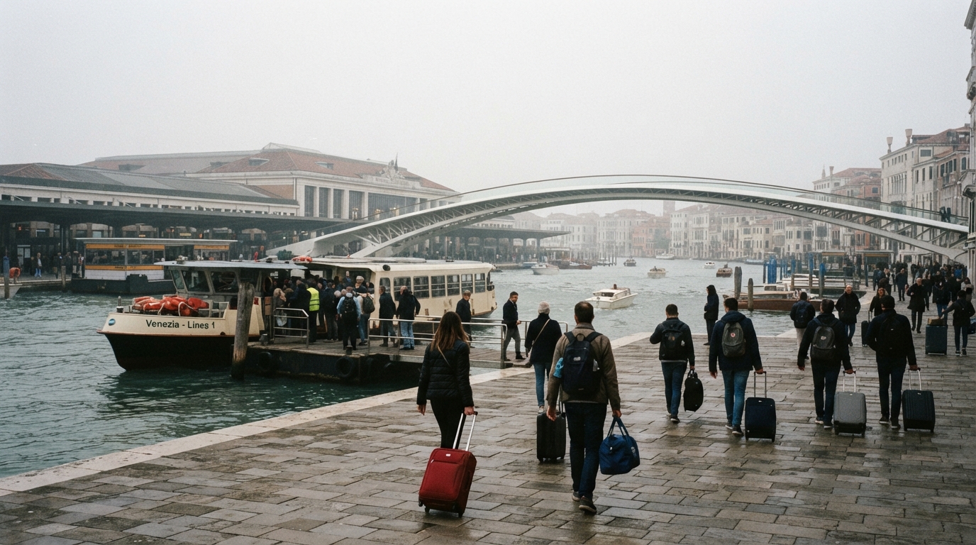 Fondamenta davanti alla stazione
