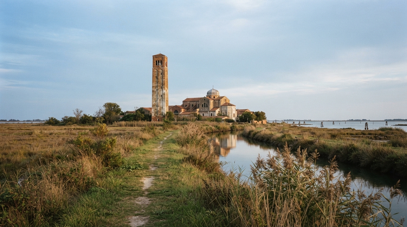 Il campanile di Torcello sulla barena
